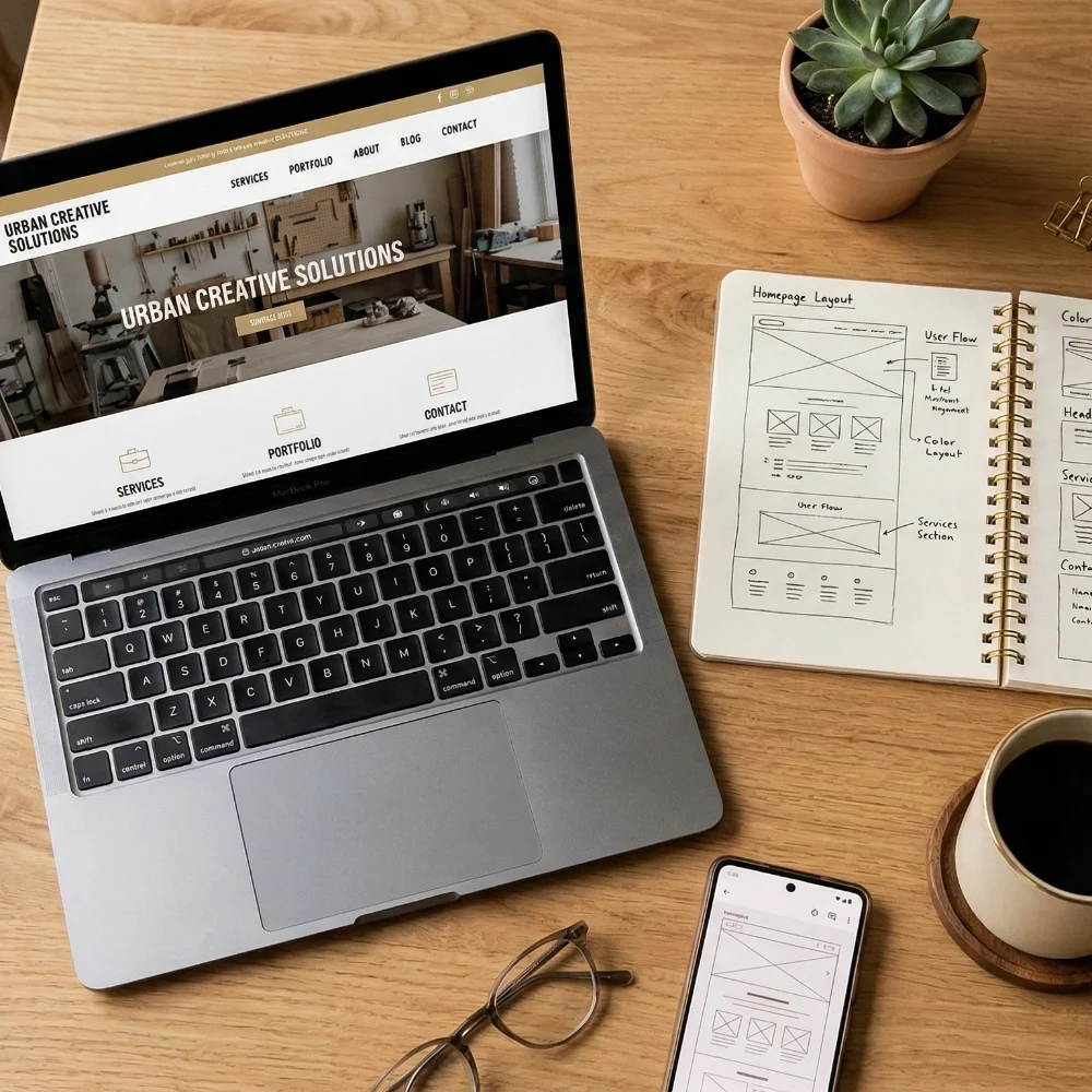 Delovno okolje – izdelava spletnih strani za podjetnike